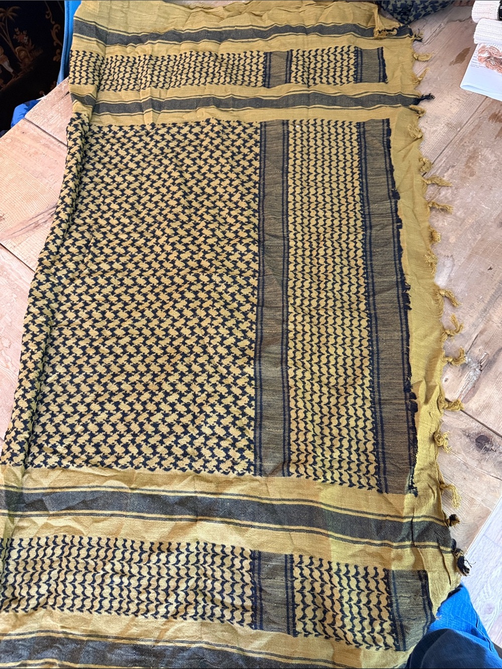 Yellow and Black Patterned Women's Skirt